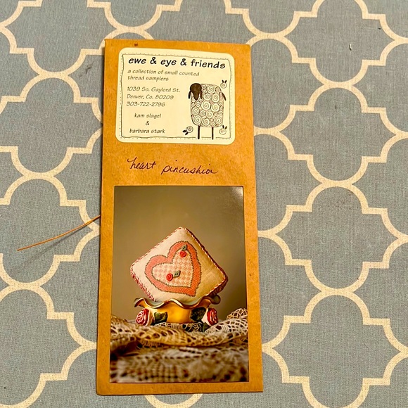 New, Never Been Opened, Sewing Pattern for a Heart Pincushion - Picture 1 of 2